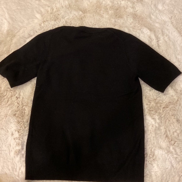 Zara Knit Black Sweater with Bow Detail Size S - Picture 6 of 8